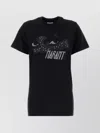 Isabel Marant Graphic Print Cotton T-shirt With Crew Neck In Multi