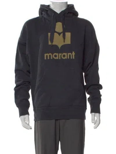 Pre-owned Isabel Marant Graphic Print Crew Neck Hoodie In Blue