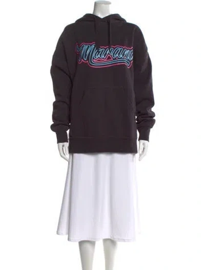 Pre-owned Isabel Marant Graphic Print Crew Neck Hoodie In Multi