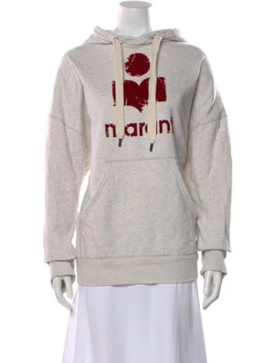 Pre-owned Isabel Marant Graphic Print Crew Neck Hoodie In Neutral