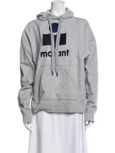 Pre-owned Isabel Marant Graphic Print Crew Neck Hoodie In Purple