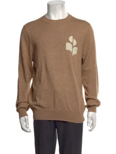 Pre-owned Isabel Marant Graphic Print Crew Neck Pullover In Neutrals
