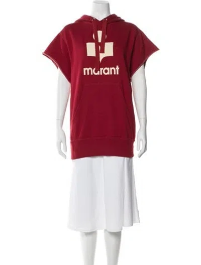 Pre-owned Isabel Marant Graphic Print Crew Neck Sweater In Red