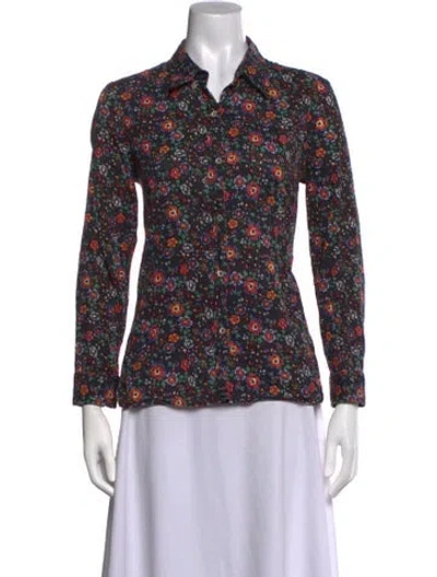Pre-owned Isabel Marant Graphic Print Crew Neck Sweatshirt In Black