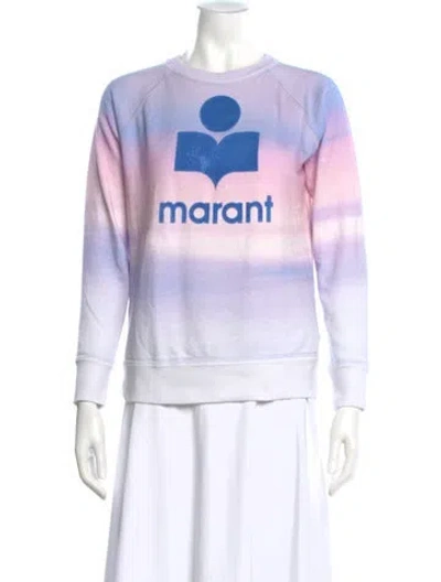 Pre-owned Isabel Marant Graphic Print Crew Neck Sweatshirt In Multi