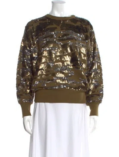 Pre-owned Isabel Marant Graphic Print Crew Neck Sweatshirt In Multi