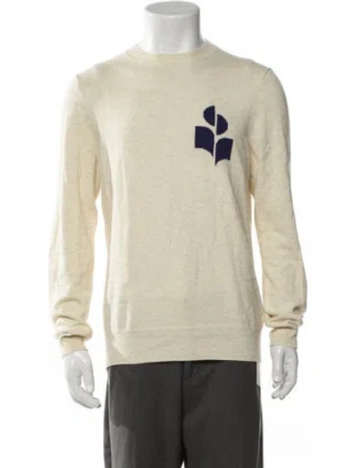 Pre-owned Isabel Marant Graphic Print Crew Neck T-shirt In Neutrals