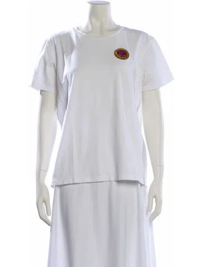 Pre-owned Isabel Marant Graphic Print Crew Neck T-shirt In White
