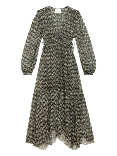 Isabel Marant Graphic-print Dress In Black