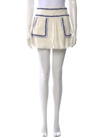 Pre-owned Isabel Marant Graphic Print Mini Skirt In Neutral