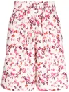 Isabel Marant Graphic-print Shorts In Neutrals