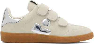 ISABEL MARANT GRAY & SILVER BETH SNEAKERS