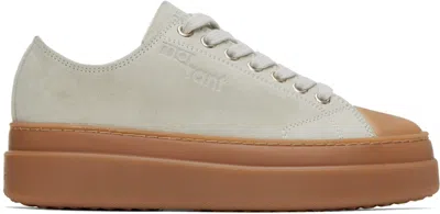 Isabel Marant Gray Austen Sneakers In 20ck Chalk