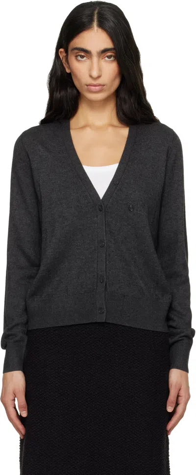 Isabel Marant Gray Carline Essential Fluid Knit Cardigan