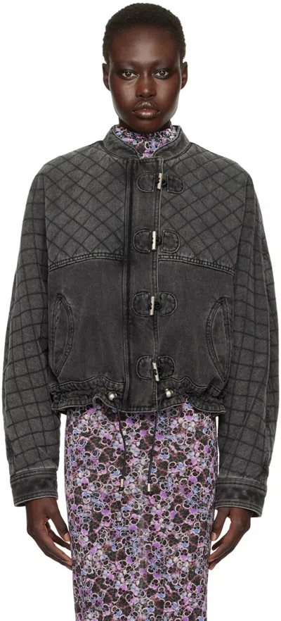 ISABEL MARANT GRAY CELIANY DENIM JACKET