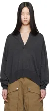 Isabel Marant Gray Galix Polo In 02an Anthracite