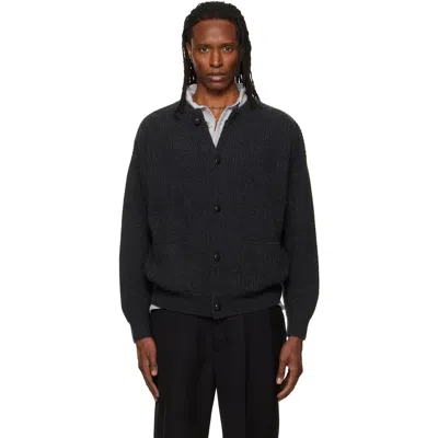 Isabel Marant Gray Mael Cardigan In Black
