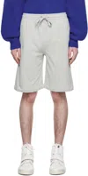 Isabel Marant Gray Mahelo Shorts In Luec Light Blue/ecru