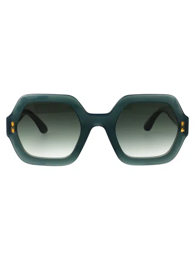 Isabel Marant Green Acetate Sunglasses