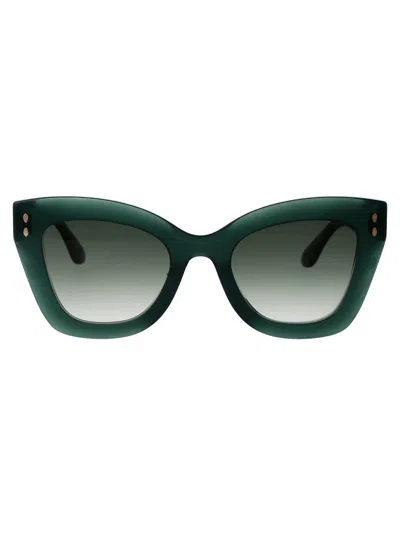 Isabel Marant Green Acetate Sunglasses