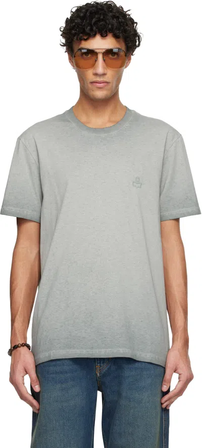 Isabel Marant Green Honore T-shirt In Gray