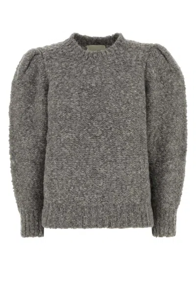 Isabel Marant Grey Alpaca Blend Emma Sweater In Gray