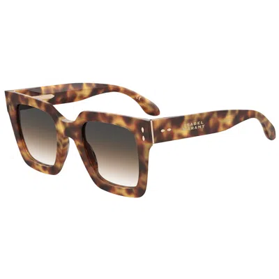 Isabel Marant Grey Brown Shaded Square Ladies Sunglasses Im 0104/s 0c9b/pr 51 In Pattern