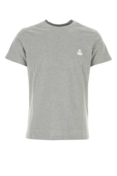 Isabel Marant Grey Cotton Zafferh T-shirt In Ecrugrey