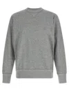 Isabel Marant Ribbed Cuff Long Sleeve Crew Neck Sweatshirt In Gray