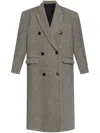 Isabel Marant Grey Double Breasted Trench Coat In Black