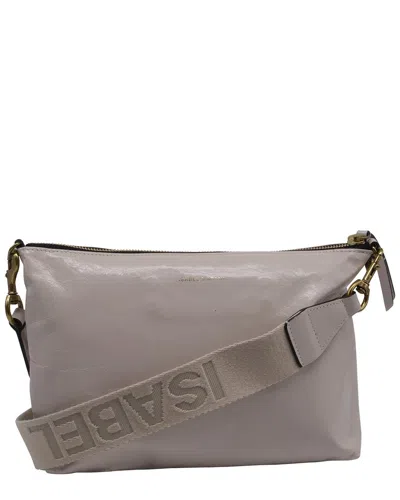Isabel Marant Grey Leather Nessah Crossbody (authentic Pre-loved) In Gray