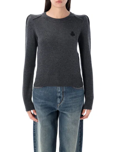 Isabel Marant Grey Logo Sweater In Gray