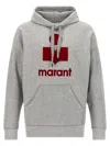 Isabel Marant Hooded Sweater Drawstring Kangaroo Pocket In Grey