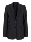 Isabel Marant 'lesandre' Grey Single-breasted Jacket With Notched Revers In Dark Grey