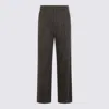 Isabel Marant Grey Wool Lisetta Gz Pants In Brown