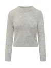 Isabel Marant Crew Neck Sweater In Gray