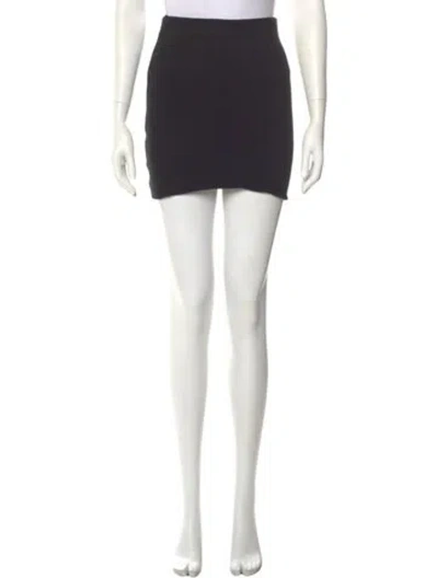 Pre-owned Isabel Marant Grosgrain Trim Mini Skirt In Black
