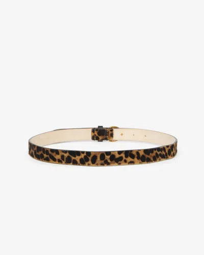 Isabel Marant Luno Belt In Leopard