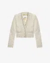 Isabel Marant Gwendoline Wool Blend Jacket In Ecru