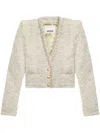 Isabel Marant Gwendoline Wool Blend Jacket In Beige