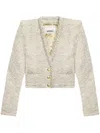 Isabel Marant Gwendoline Wool Blend Jacket In Beige