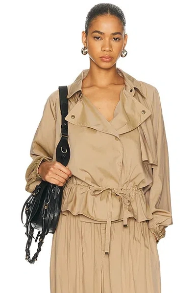 Isabel Marant Gwenola Jacket In Brown