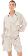 Isabel Marant Gwenola Jacket Ecru In Ecru