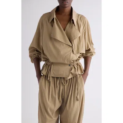 Isabel Marant Gwenola Snap Trench Jacket In Brown