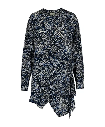 ISABEL MARANT ISABEL MARANT HABLA ALL-OVER PATTERNED WRAP DRESS