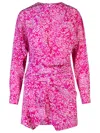 Isabel Marant 'speak' Robe En Mélange De Soie