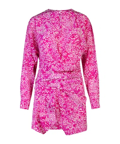 ISABEL MARANT ISABEL MARANT HABLA PATTERNED PRINTED SLEEVED DRESS