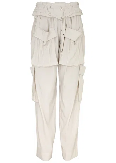 Isabel Marant Hadja Cargo Trousers In White