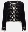 Isabel Marant Round-collar Long-sleeve Casual Jacket In Black