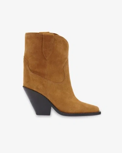 Isabel Marant Leyane 90mm Suede Boots In Brown